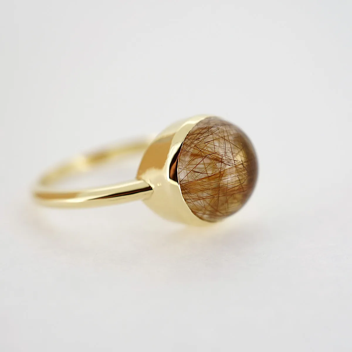 10mm Rutilated Quartz Ring