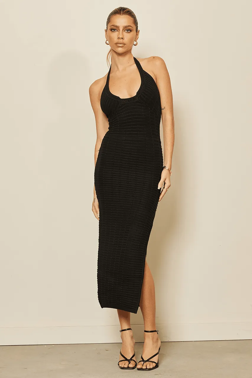 Adele Midi Dress - Black