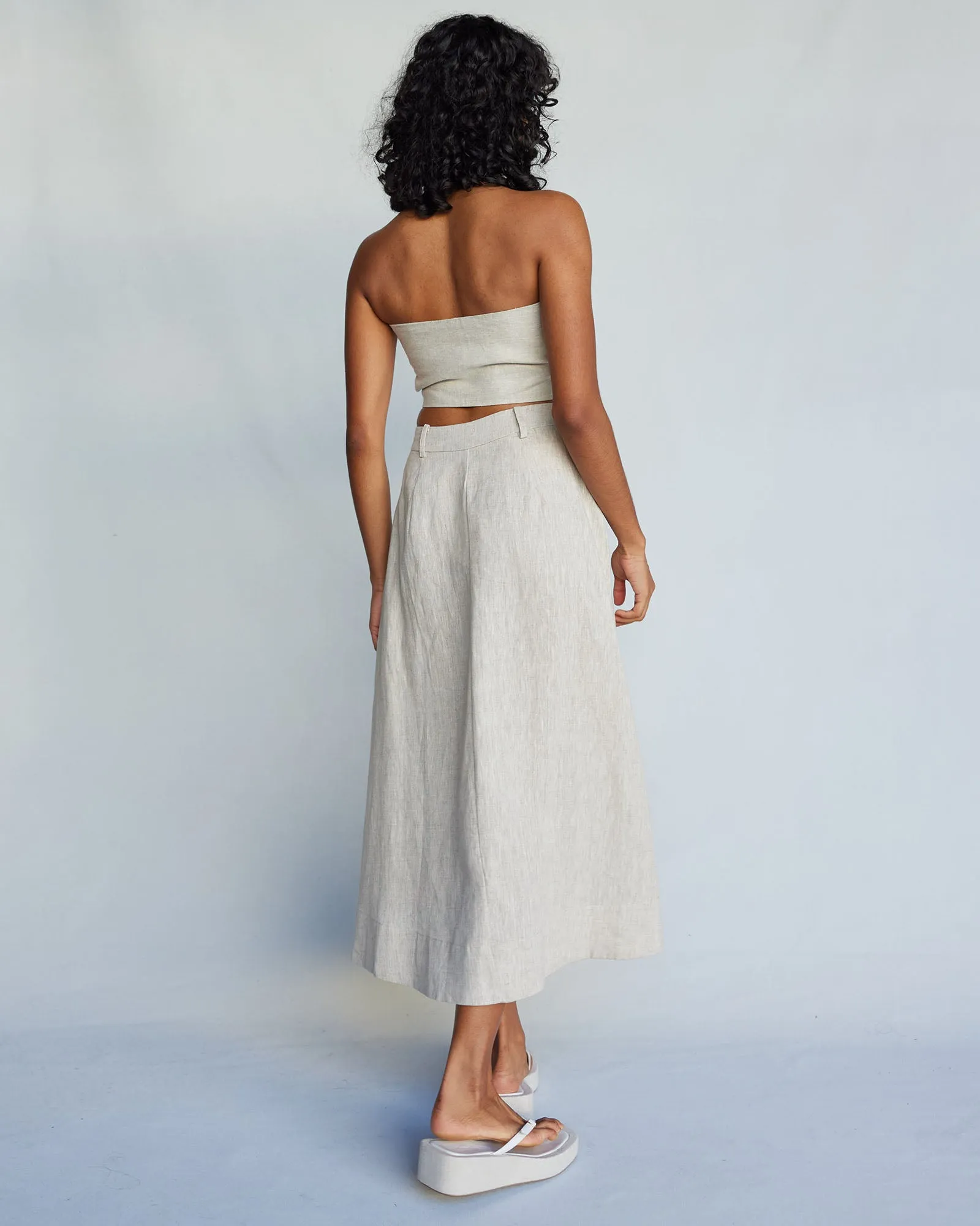 Barossa Linen Skirt - Natural