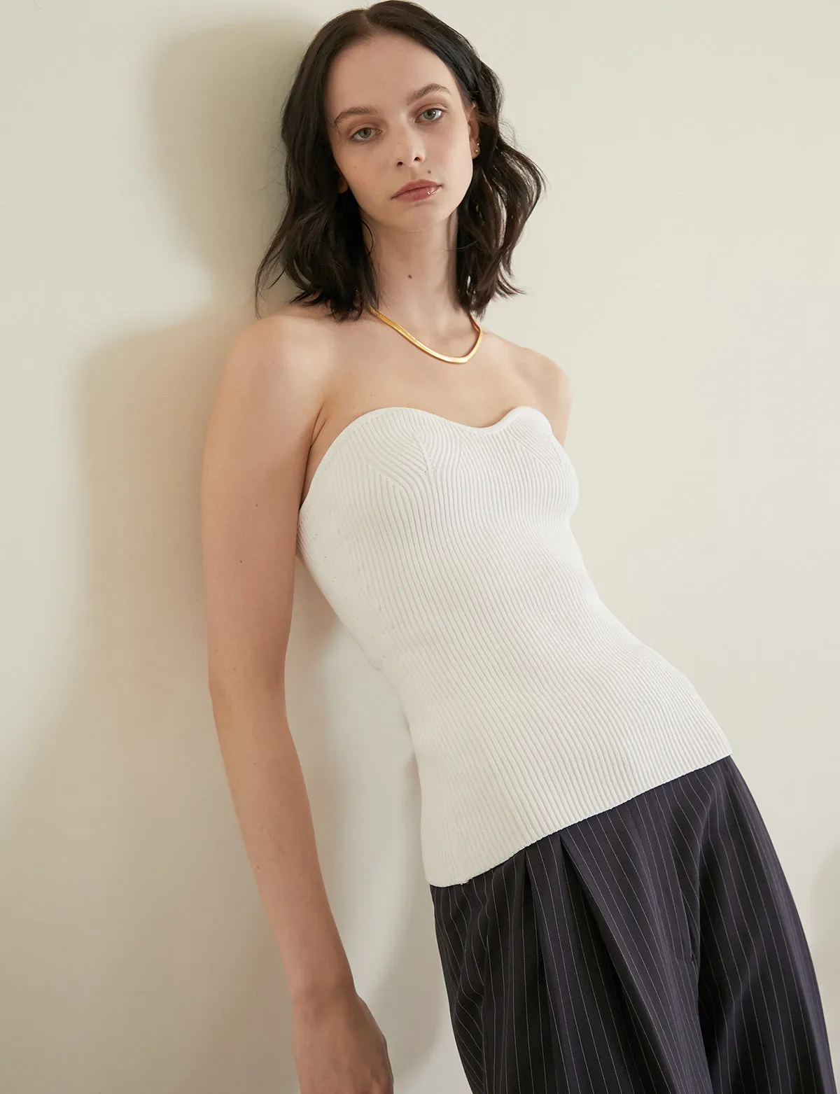 Cass Bustier Knit Top-BESTSELLER