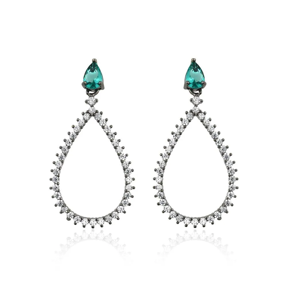 CHANDELIER EMERALD EARRINGS