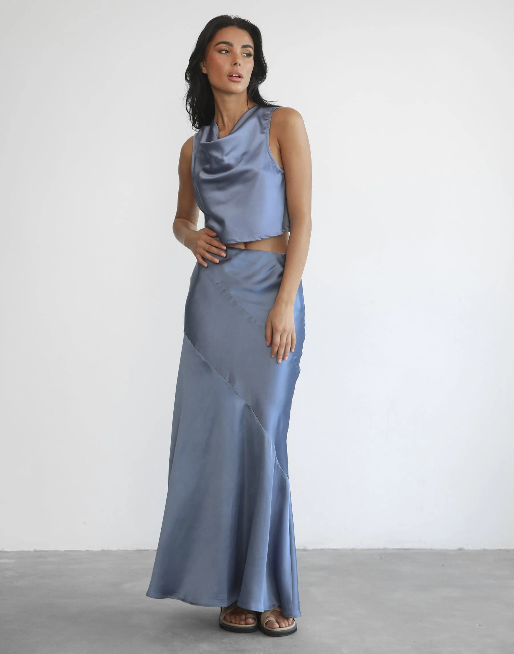 Charlow Maxi Skirt (Royal Blue)