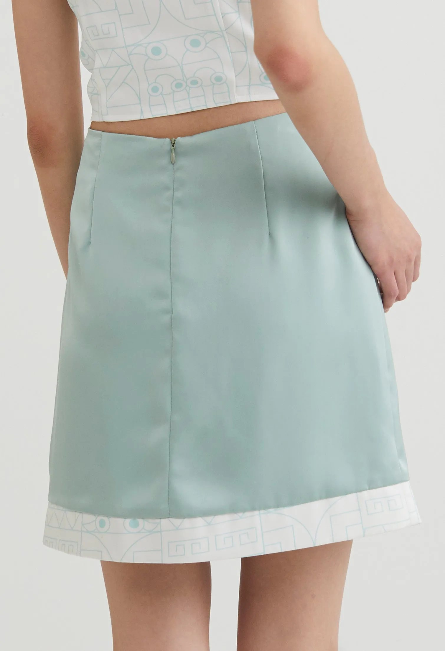 Cherki Trim A-Line Mini Skirt