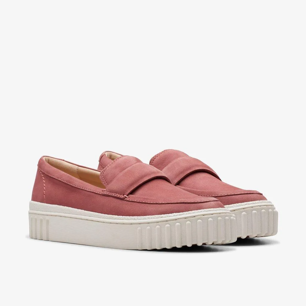 Clarks Mayhill Cove Slip On Shoe- DUSTY ROSE