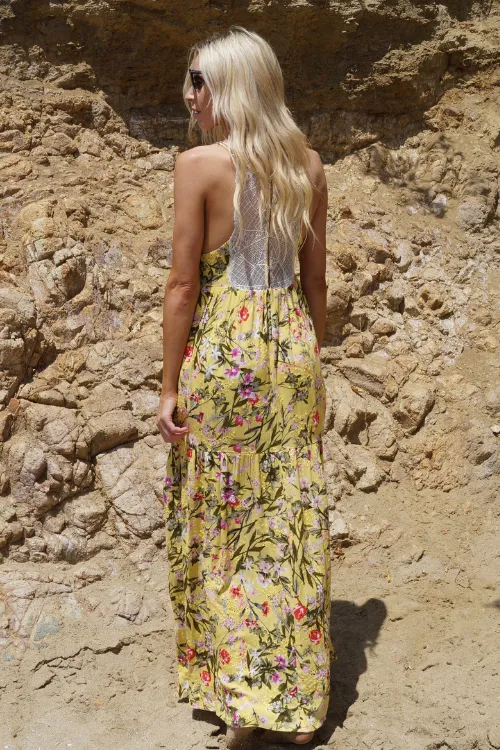 Colorado Lace Tiered Maxi Slip Dress - Final Sale