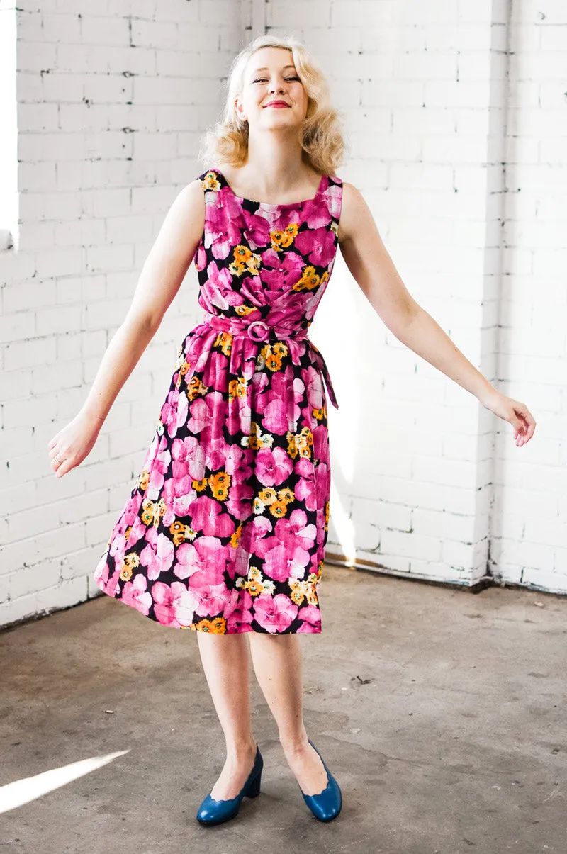 Dalena Pink Floral Dress