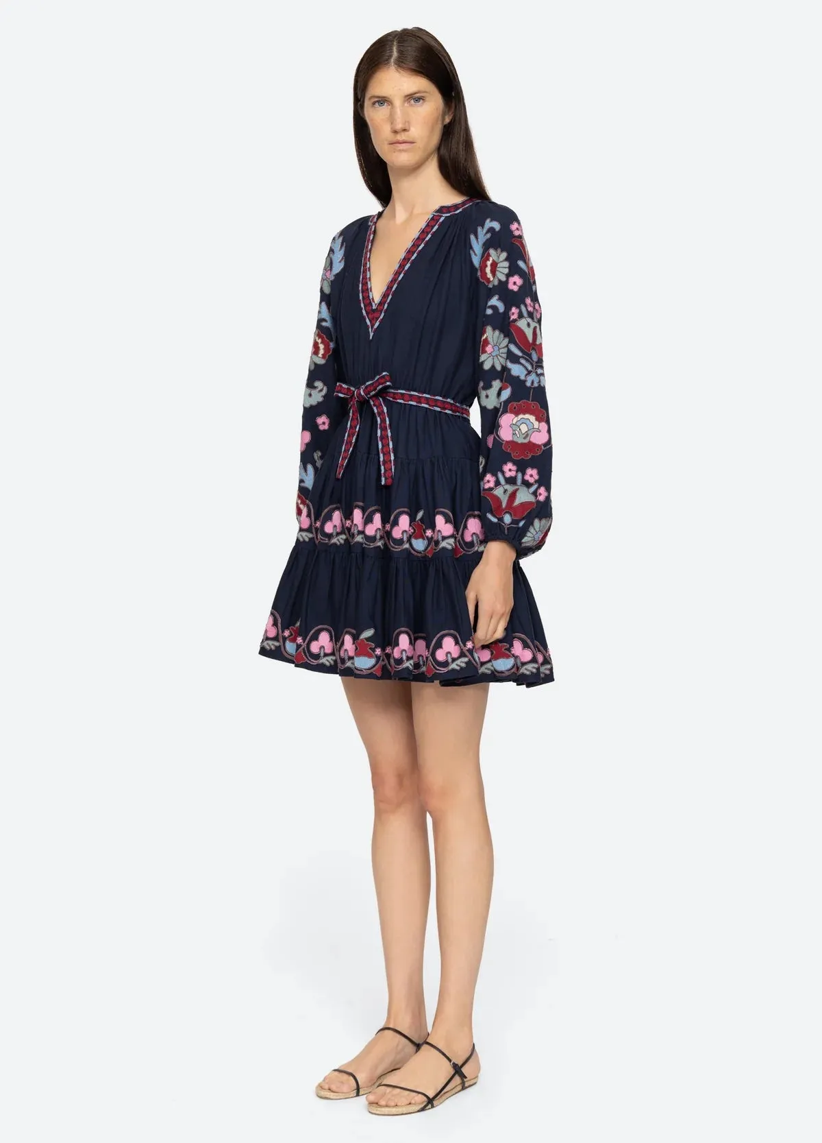 Eclisse Embroidery L/S Tunic Dress