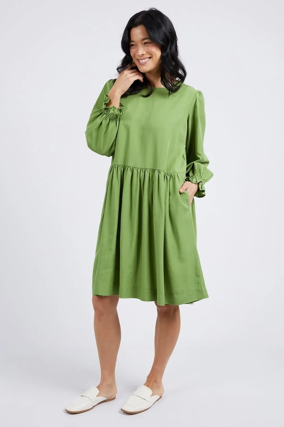 Elm River Dress - Jungle Green