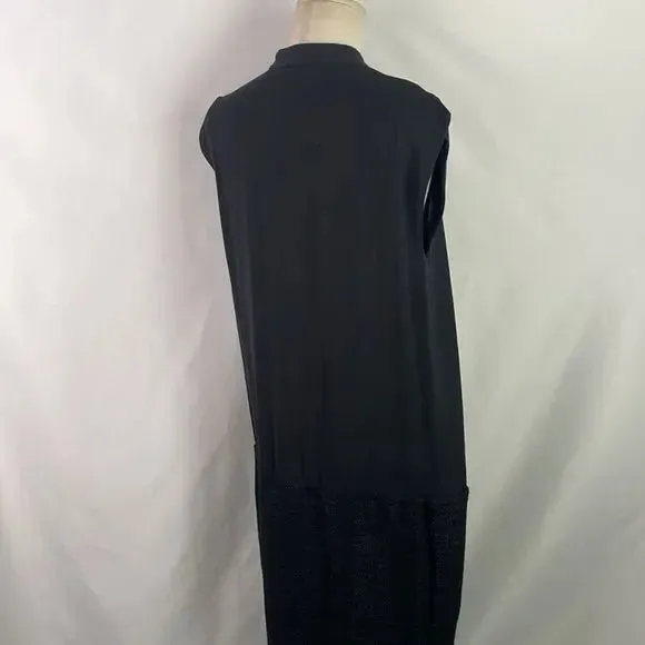 Fendi Black Tie Drop Waist Sleeveless Dress