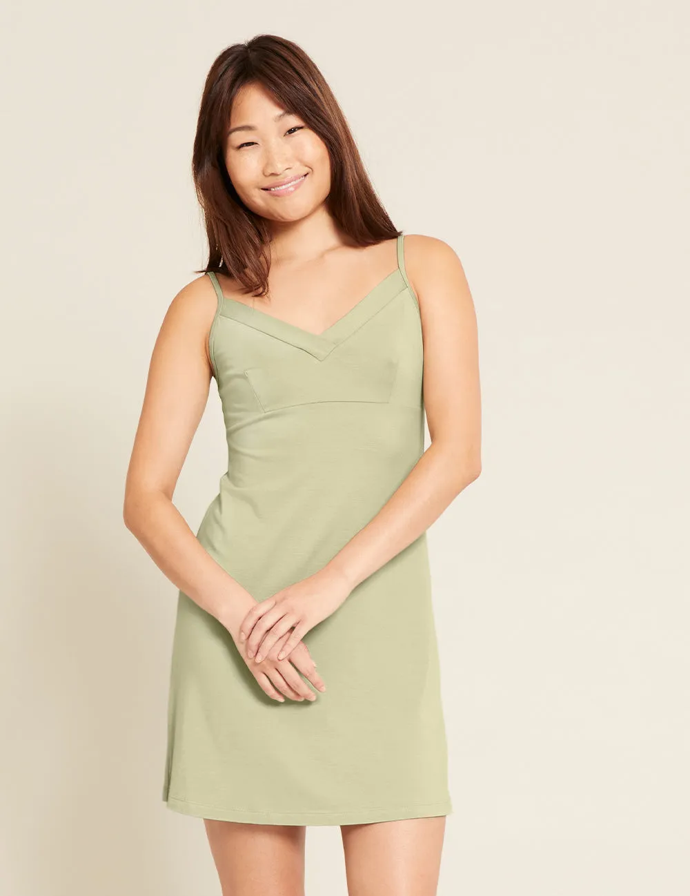 Goodnight Slip Sleep Dress - Sage