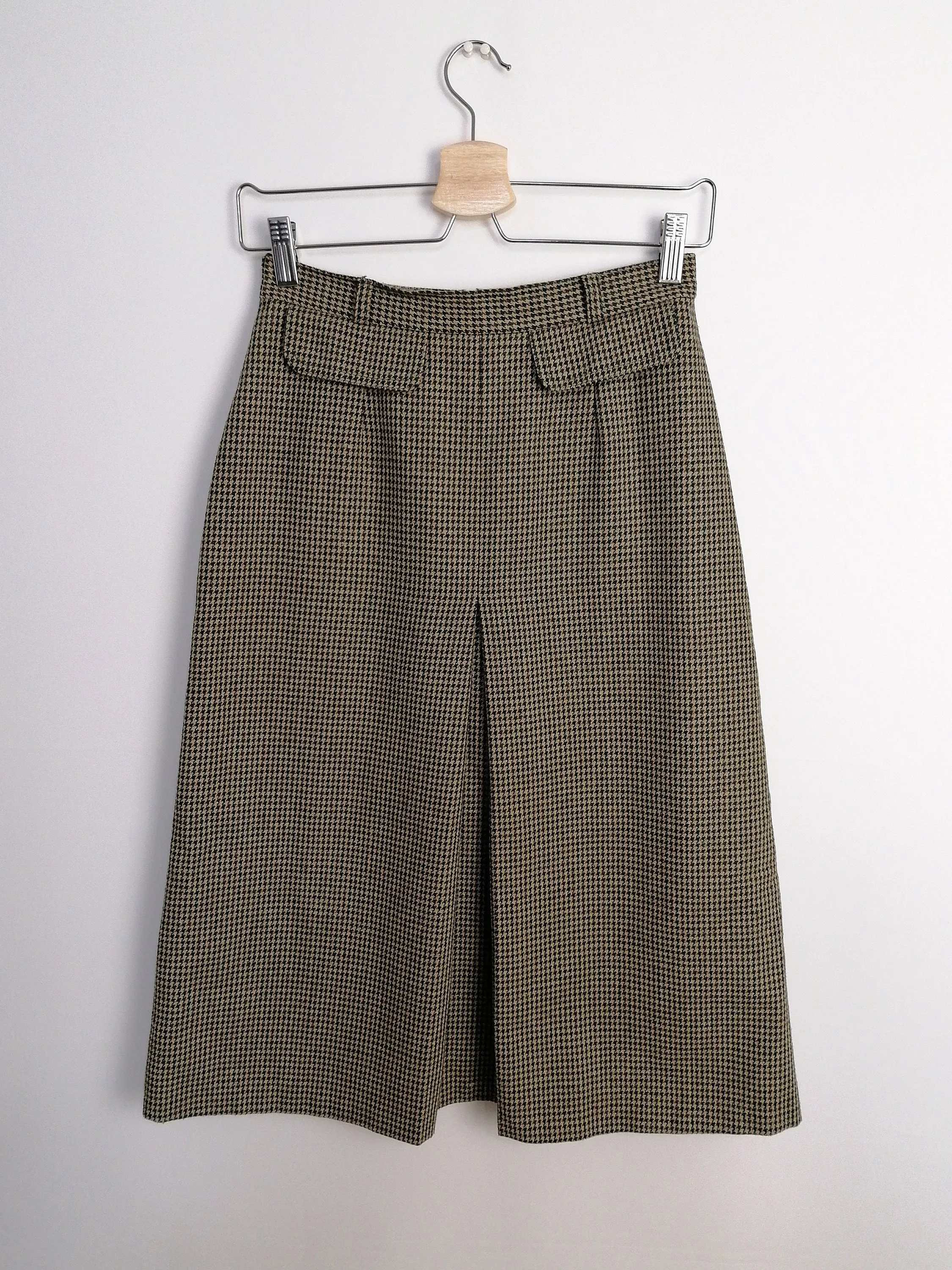 High Waist A-line Skirt Wool Blend