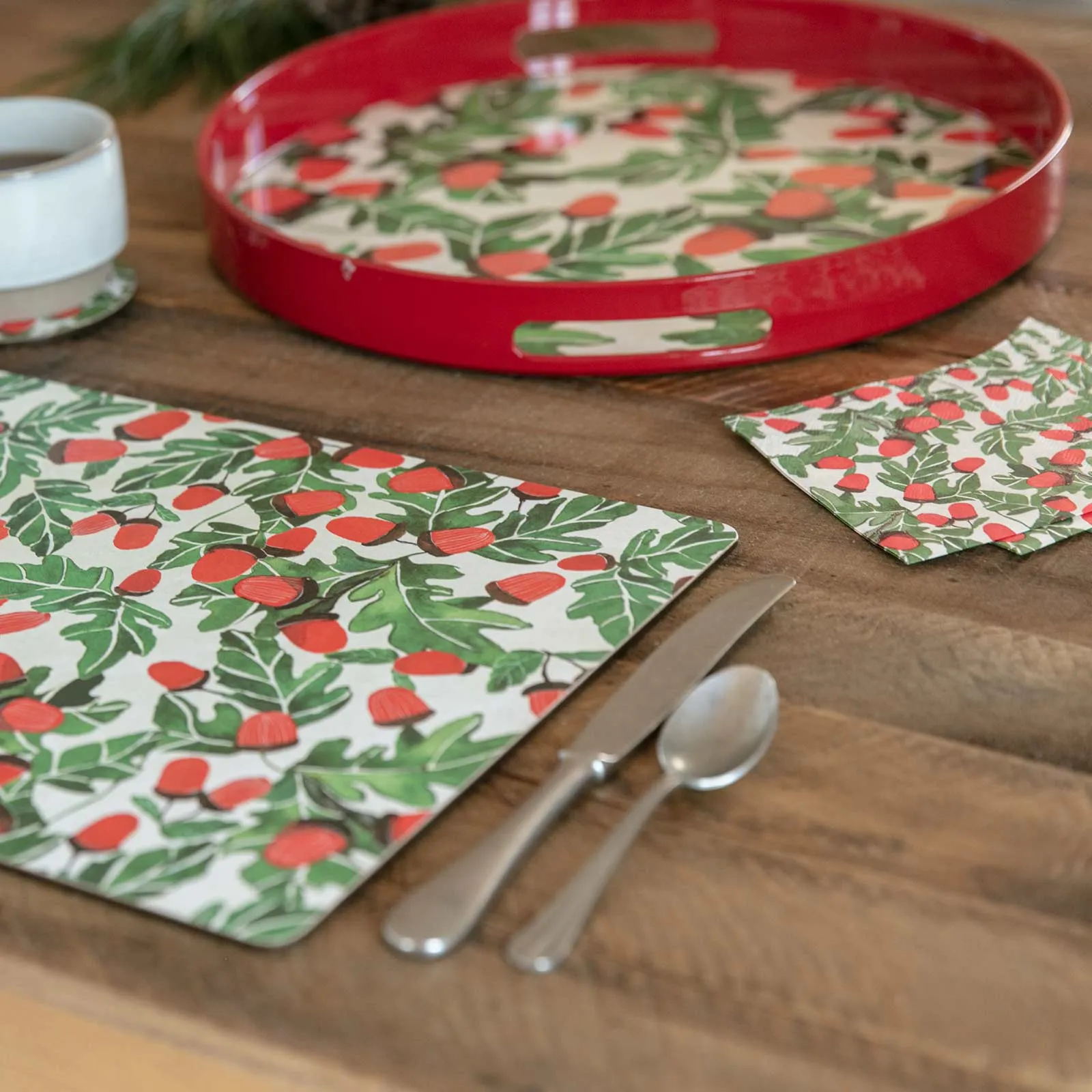 Holiday Acorns Paper Cocktail Napkins (Pack of 20)