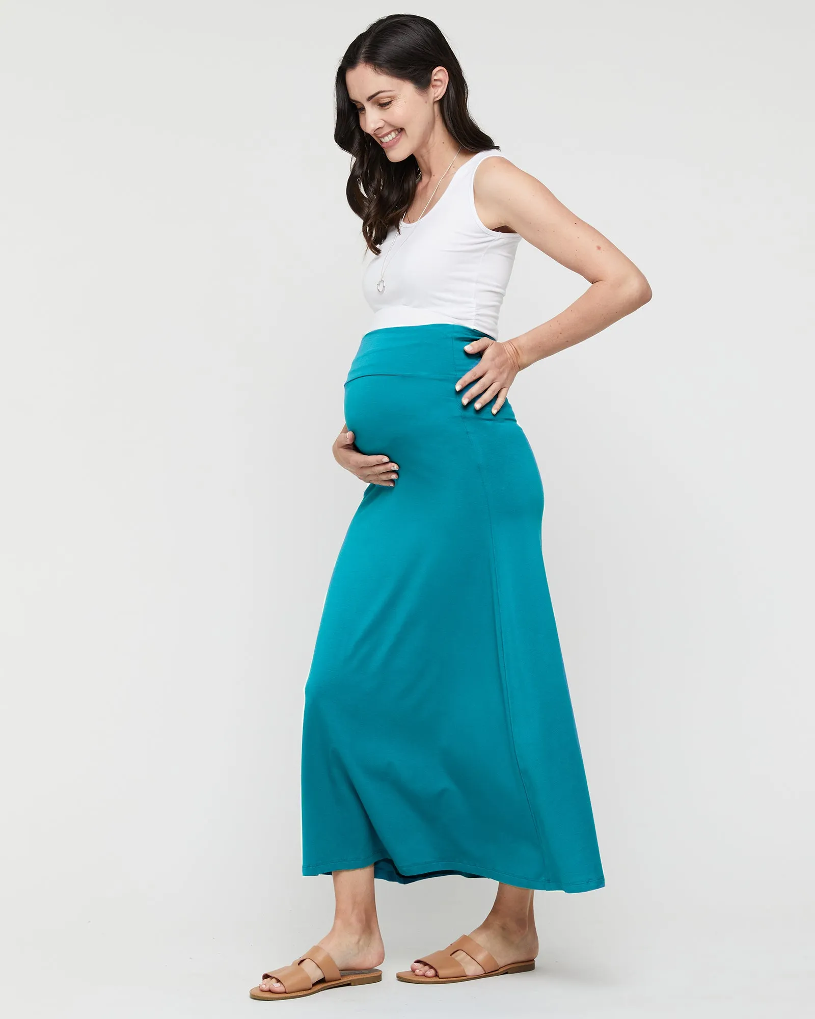 Lana Long Skirt - Teal