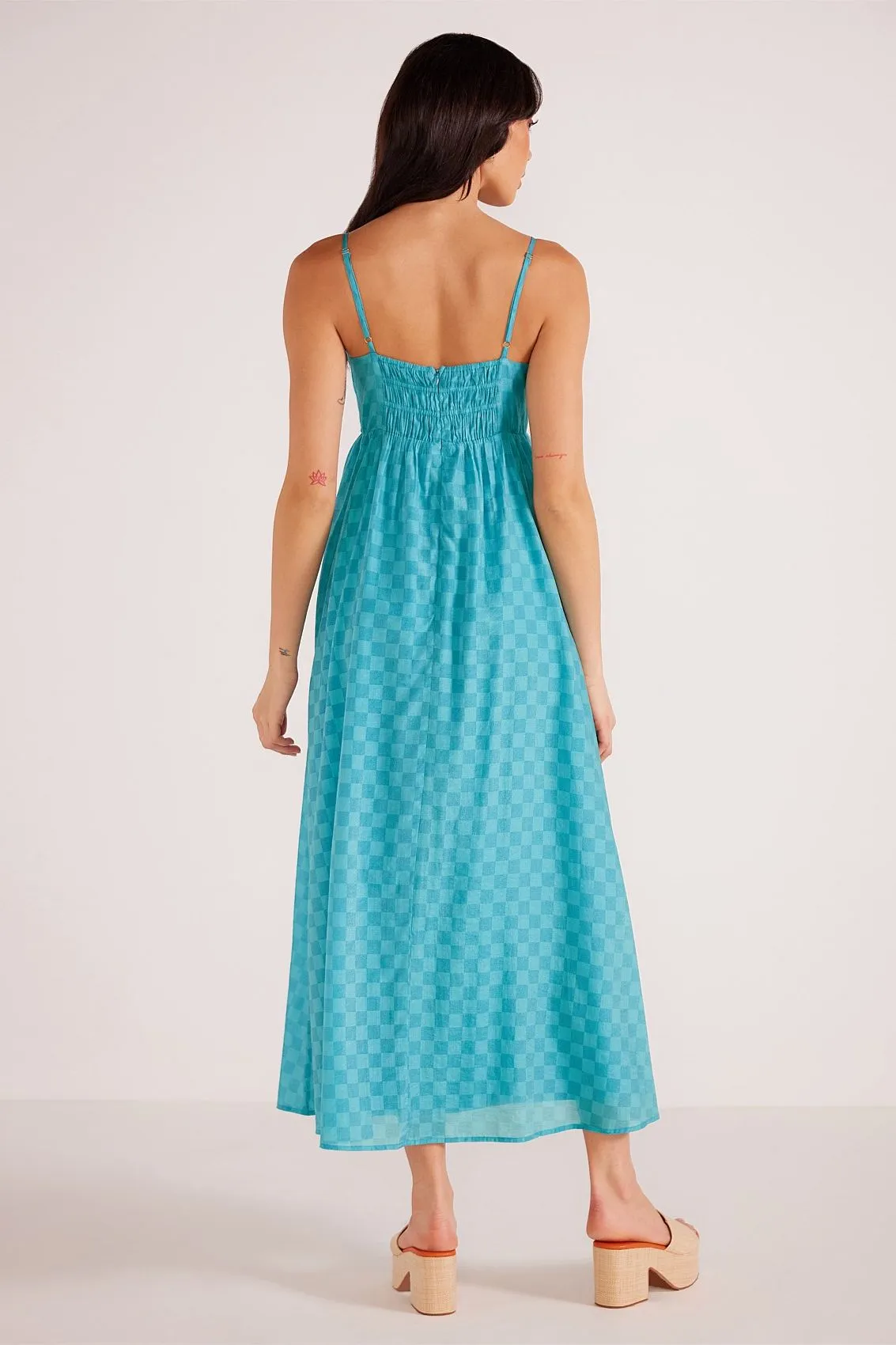 Lucille Strappy Maxi Dress | Teal