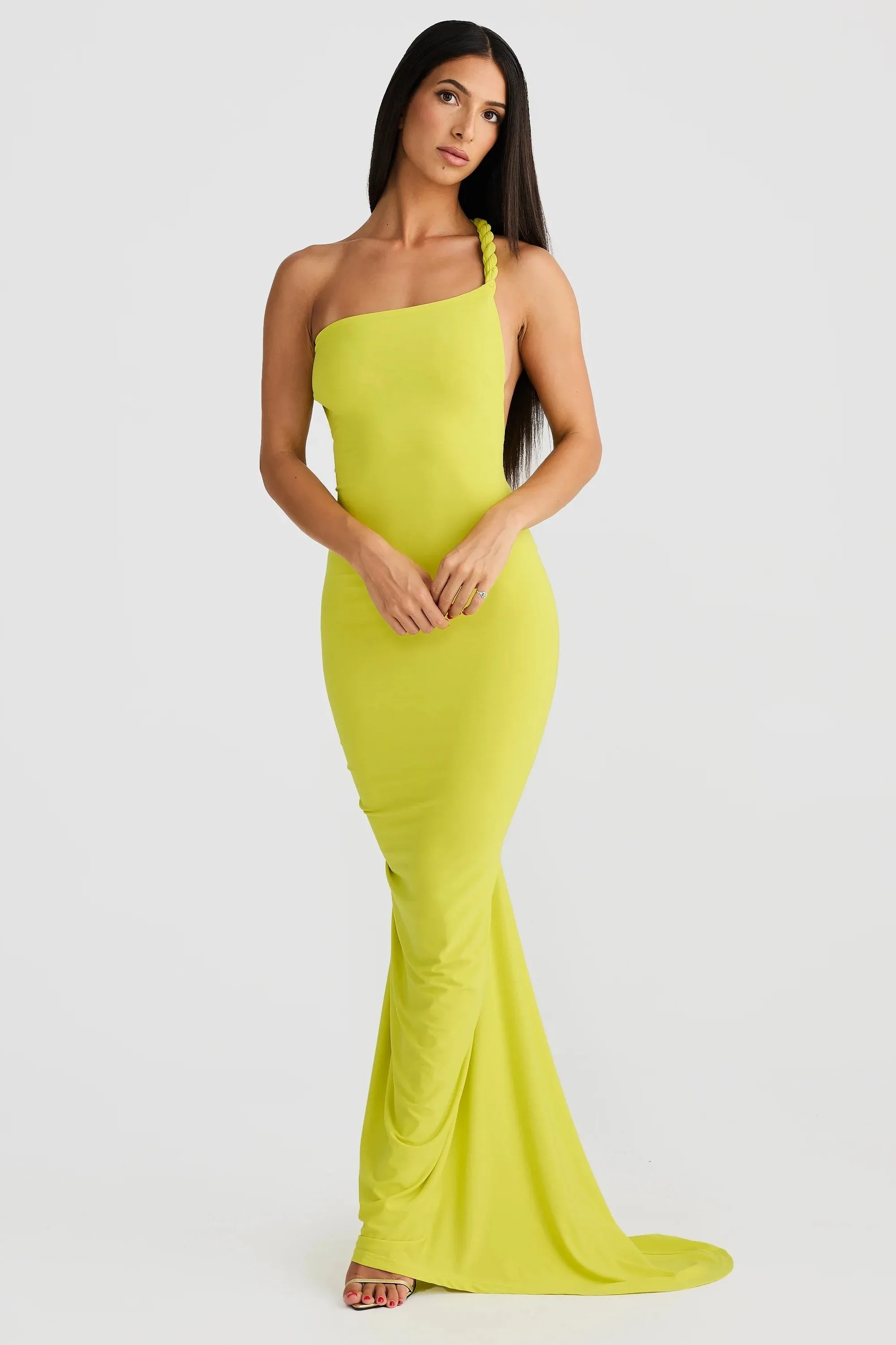 Maia Multi-Way Gown - Chartreuse