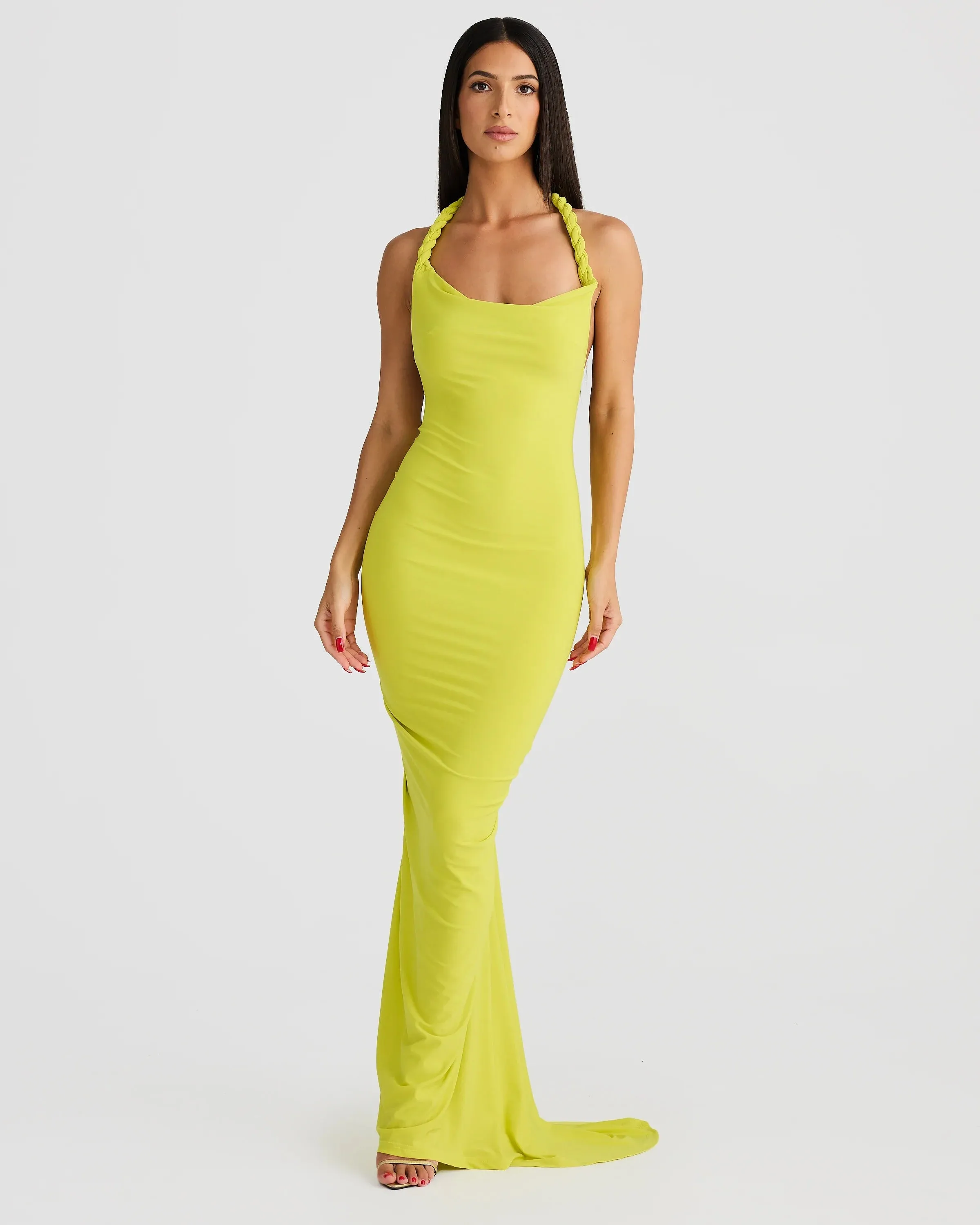 Maia Multi-Way Gown - Chartreuse