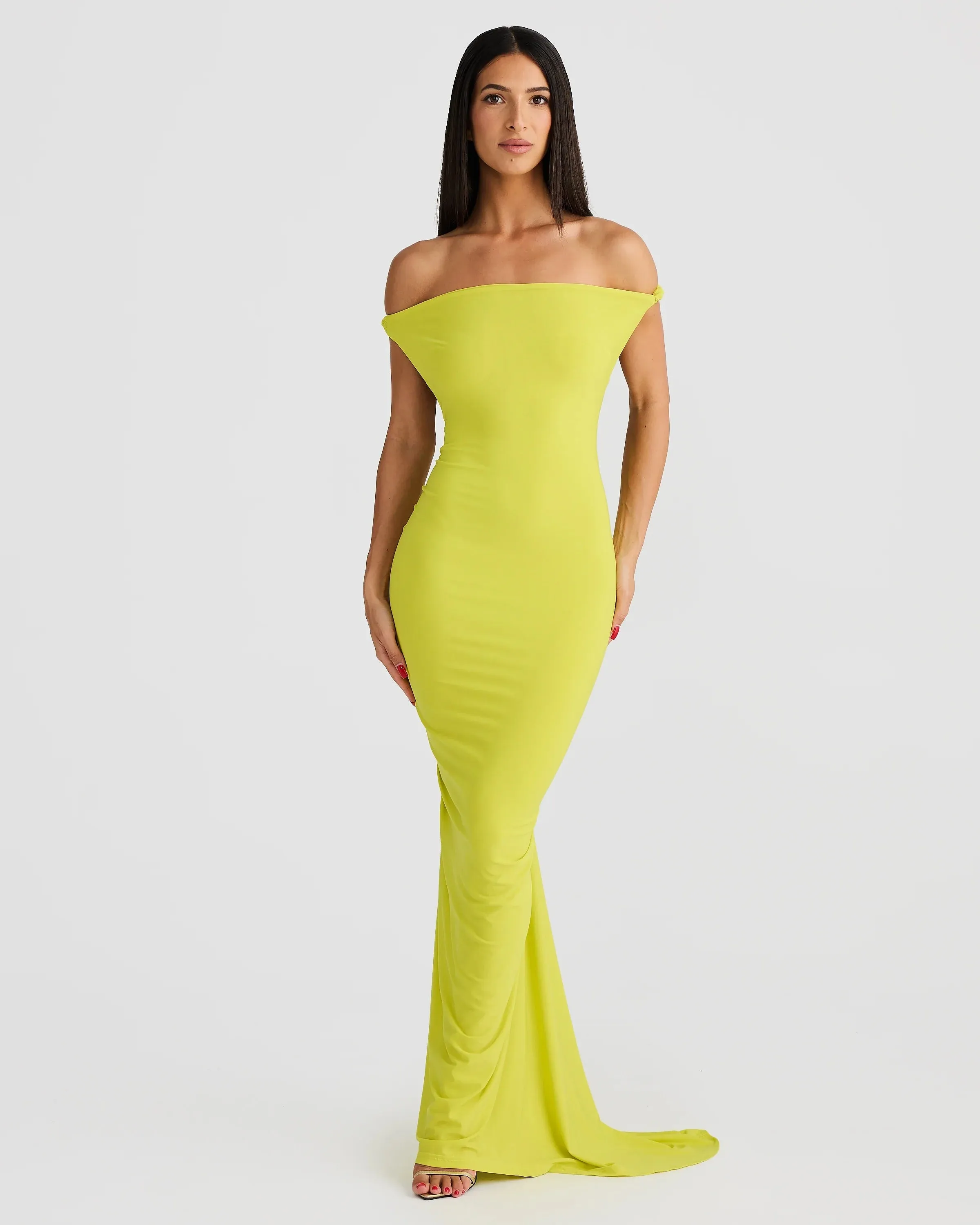 Maia Multi-Way Gown - Chartreuse