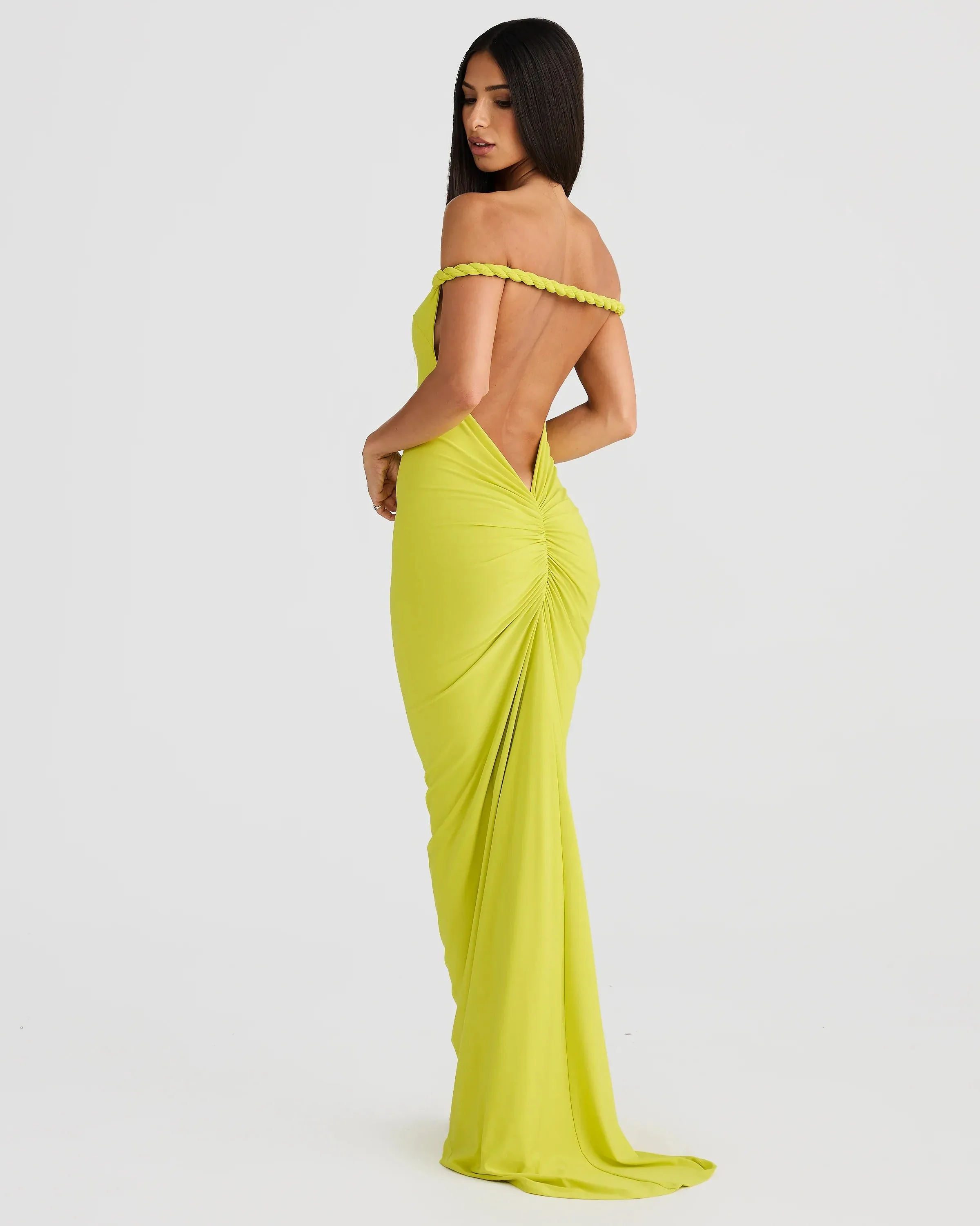 Maia Multi-Way Gown - Chartreuse