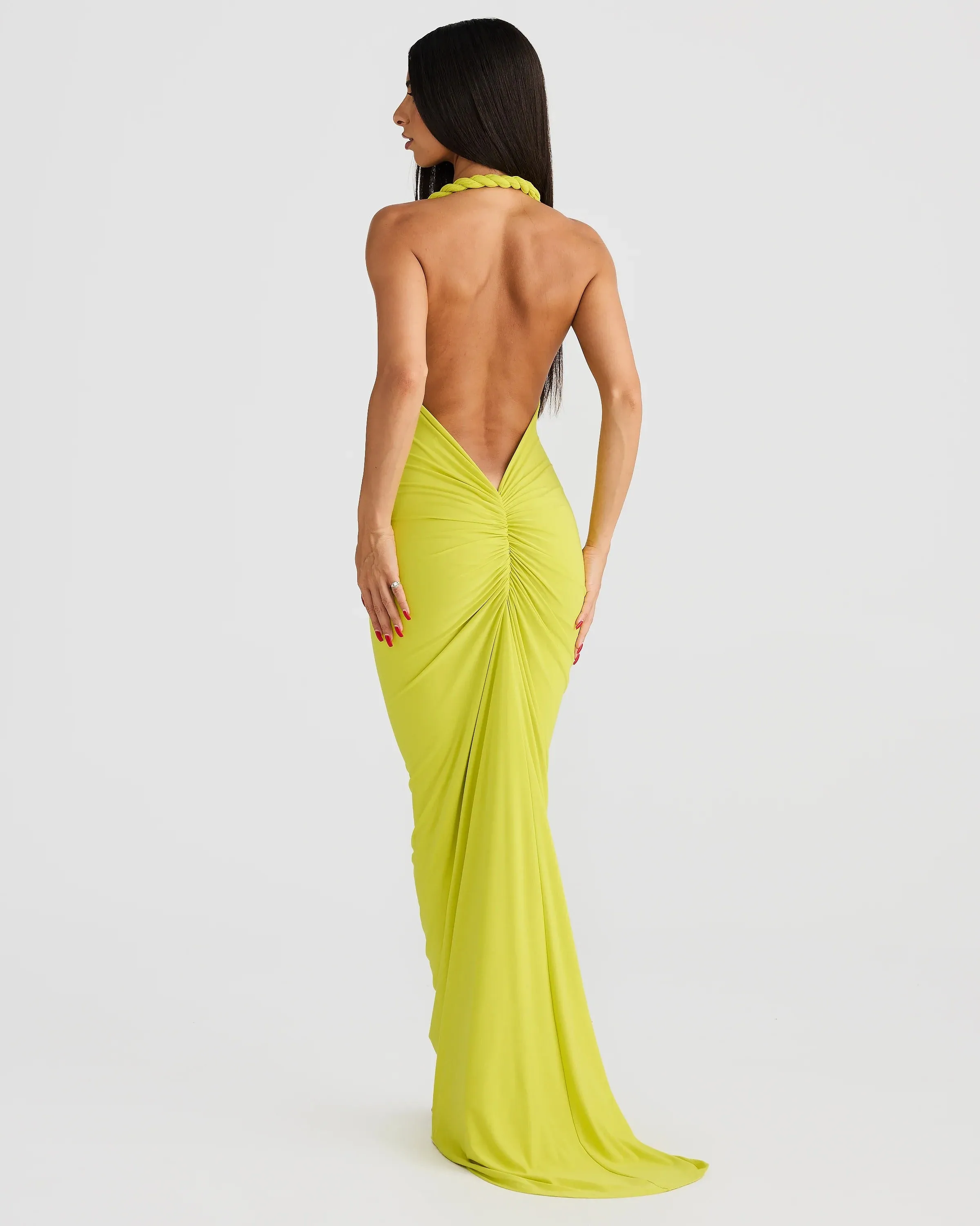 Maia Multi-Way Gown - Chartreuse