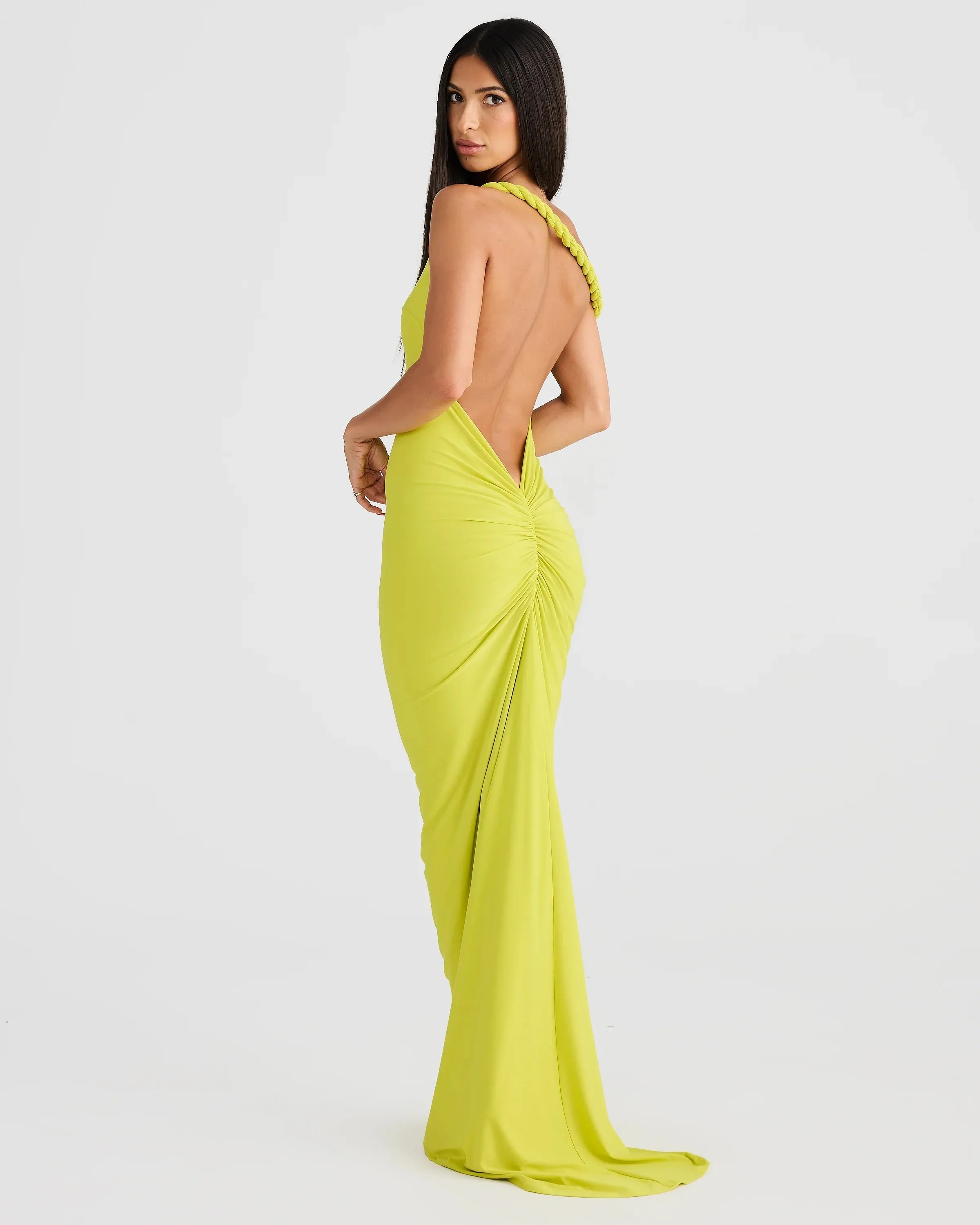 Maia Multi-Way Gown - Chartreuse