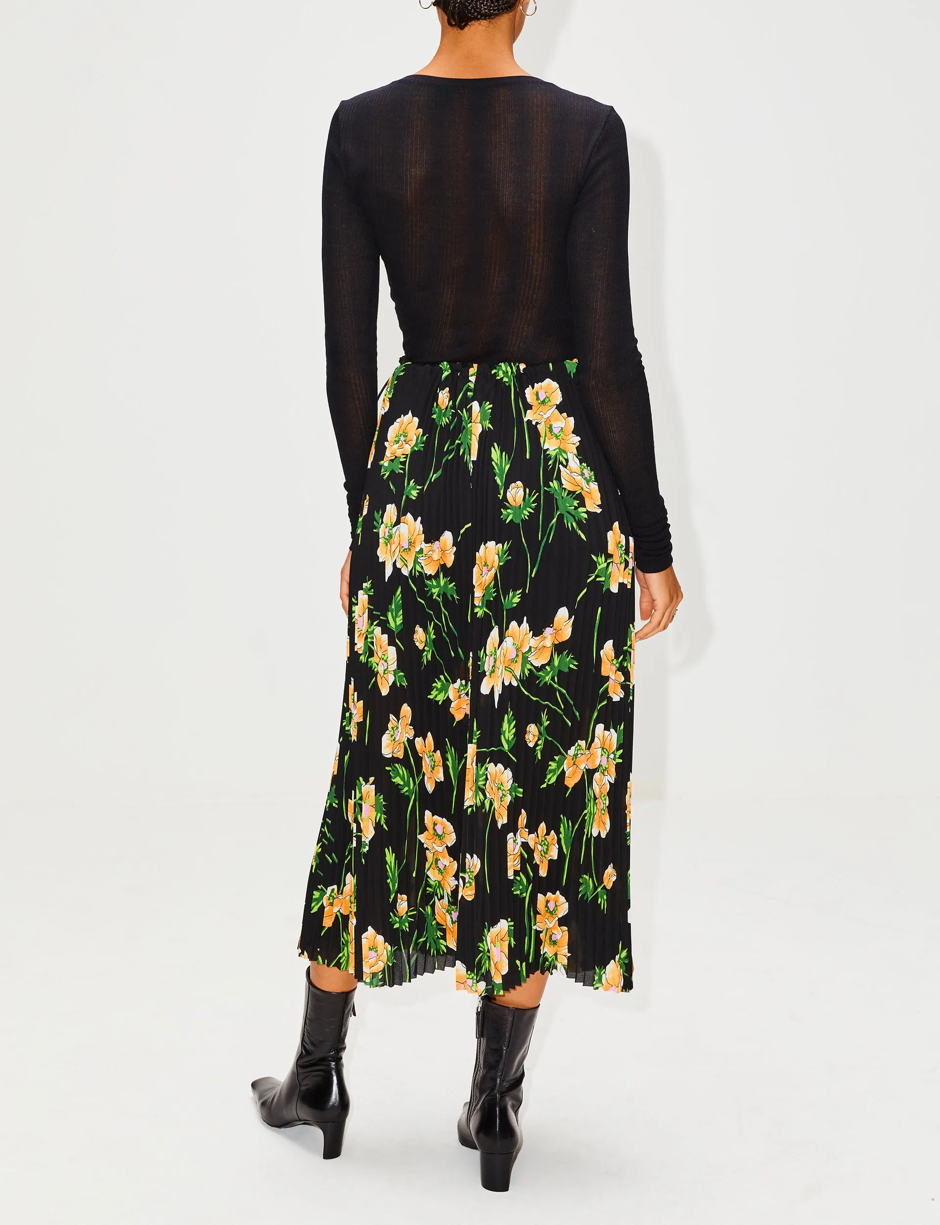 Midi Pleated Skirt