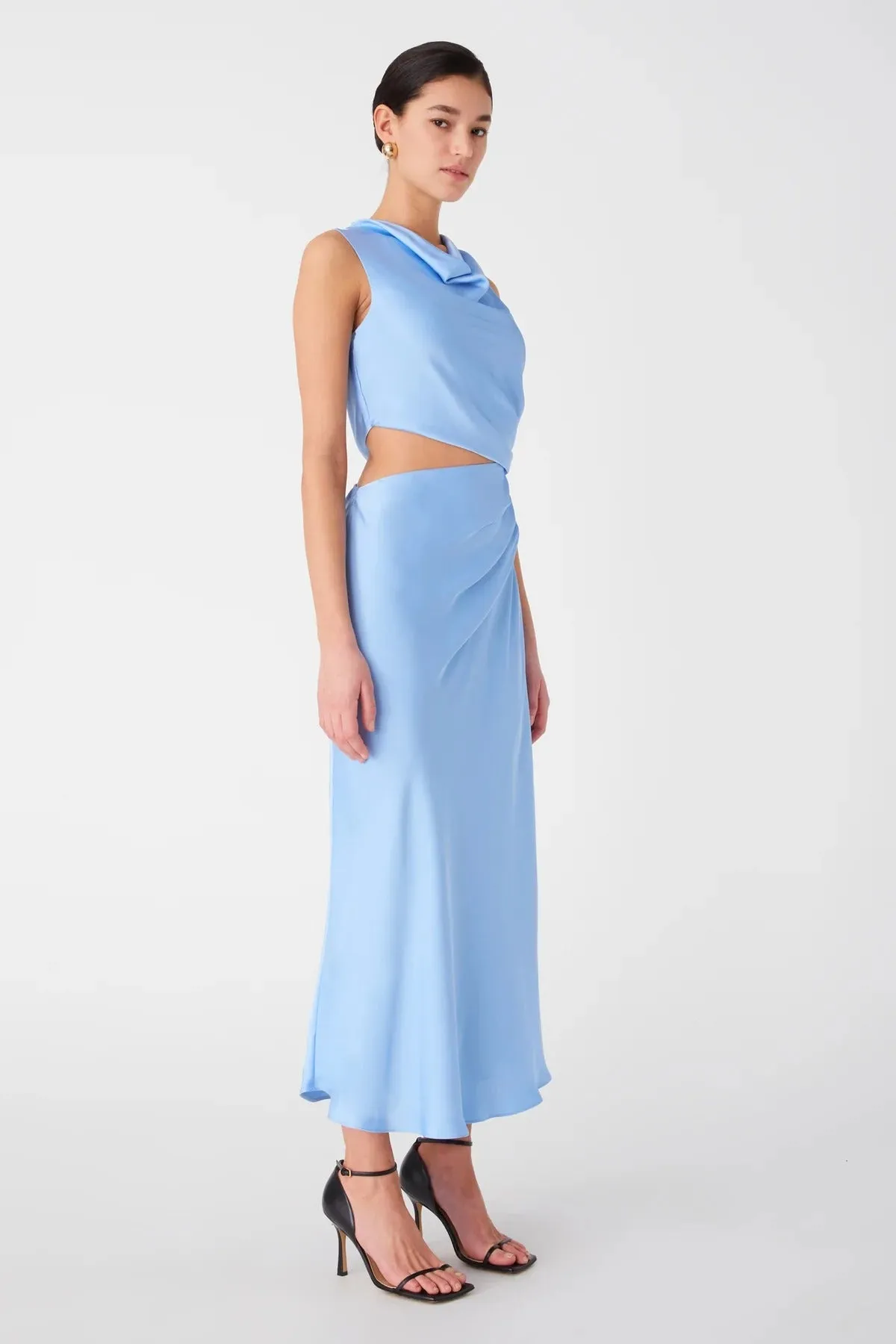 Misha Amadeus Midi Dress - Hydrangea Blue