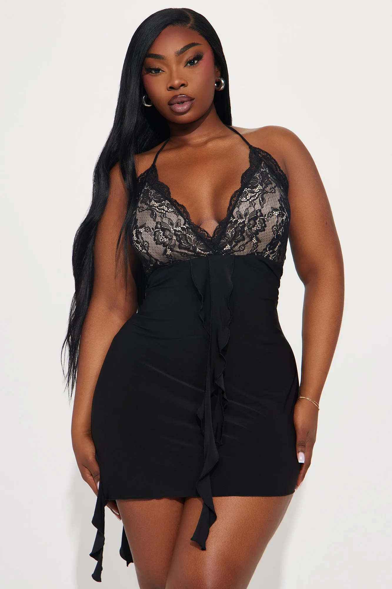 Ms. Heartbreaker Micro Mini Dress - Black