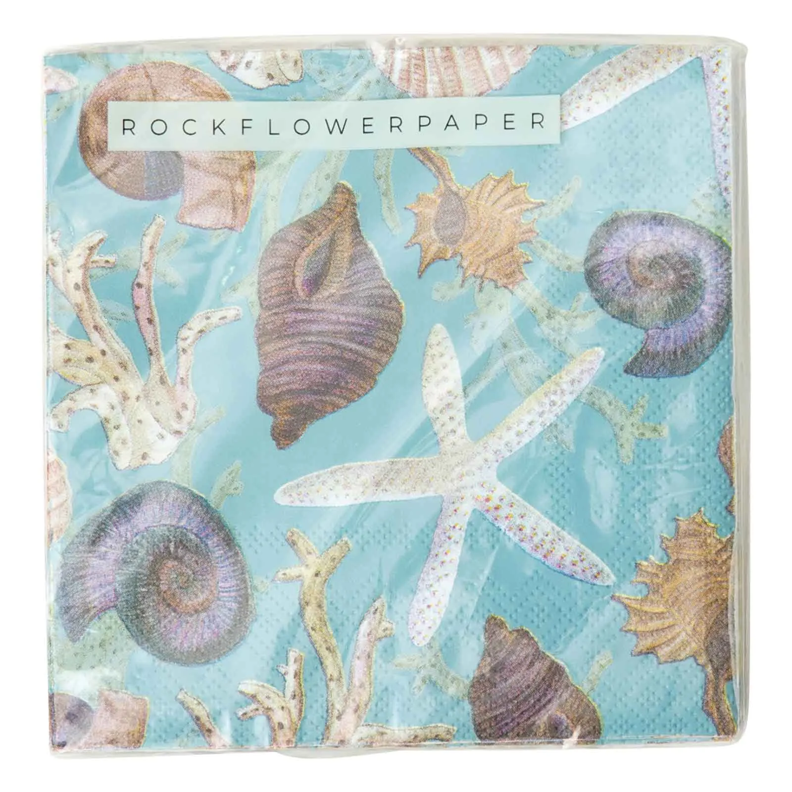 Ocean Sea Treasures Paper Cocktail Napkins (Pack of 20)