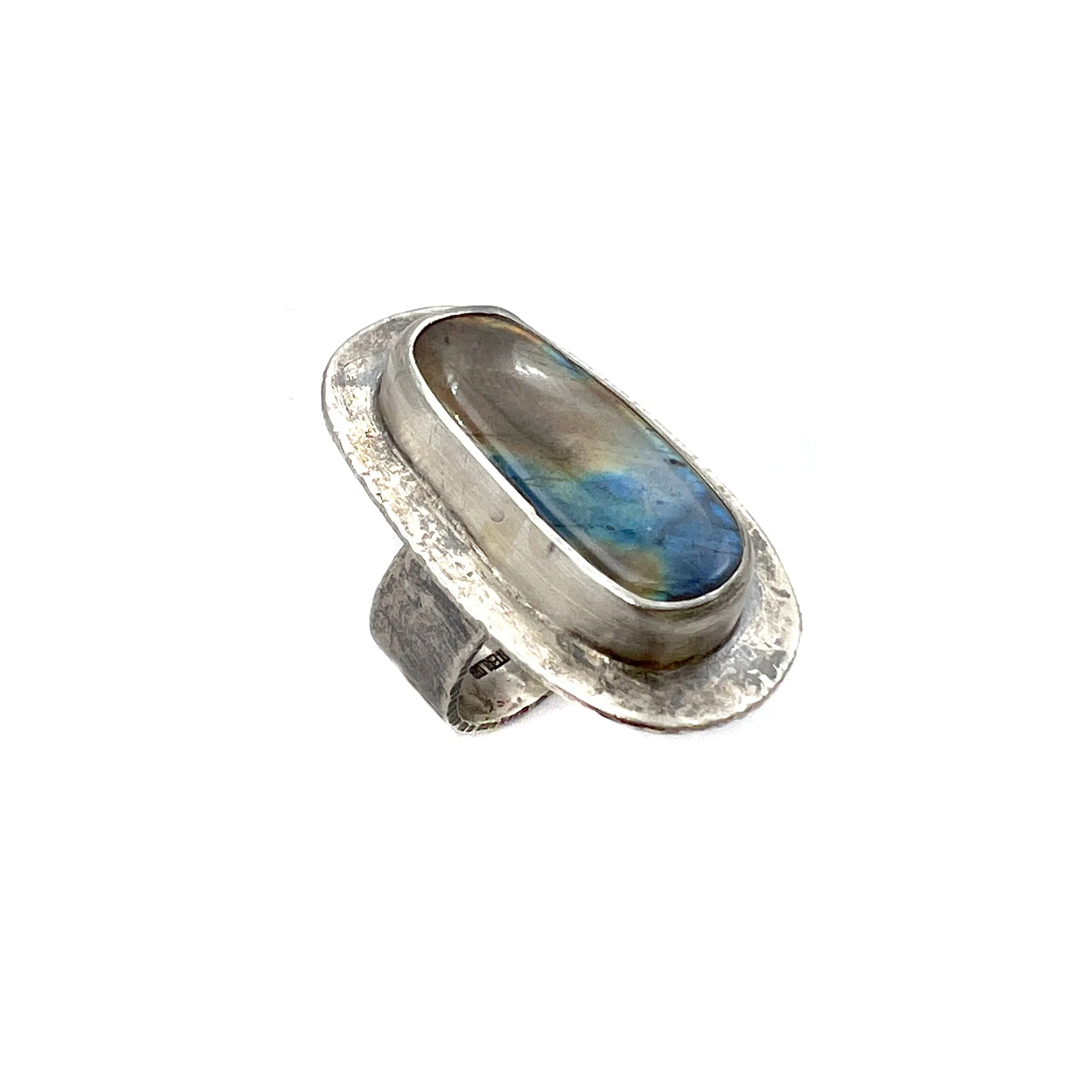 Oval Labradorite Ring