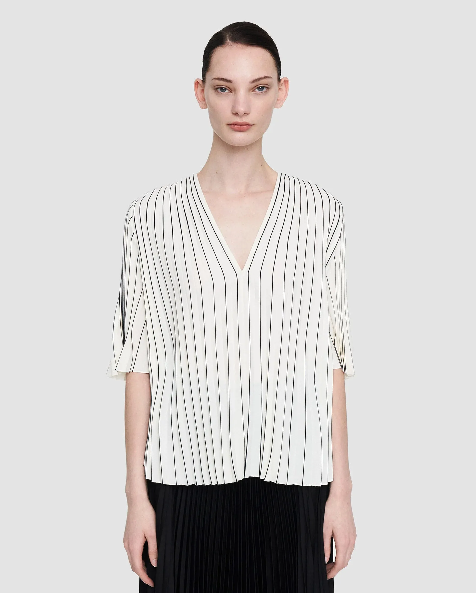 PELLIPAR BLOUSE / IVORY BLACK