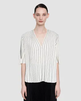 PELLIPAR BLOUSE / IVORY BLACK