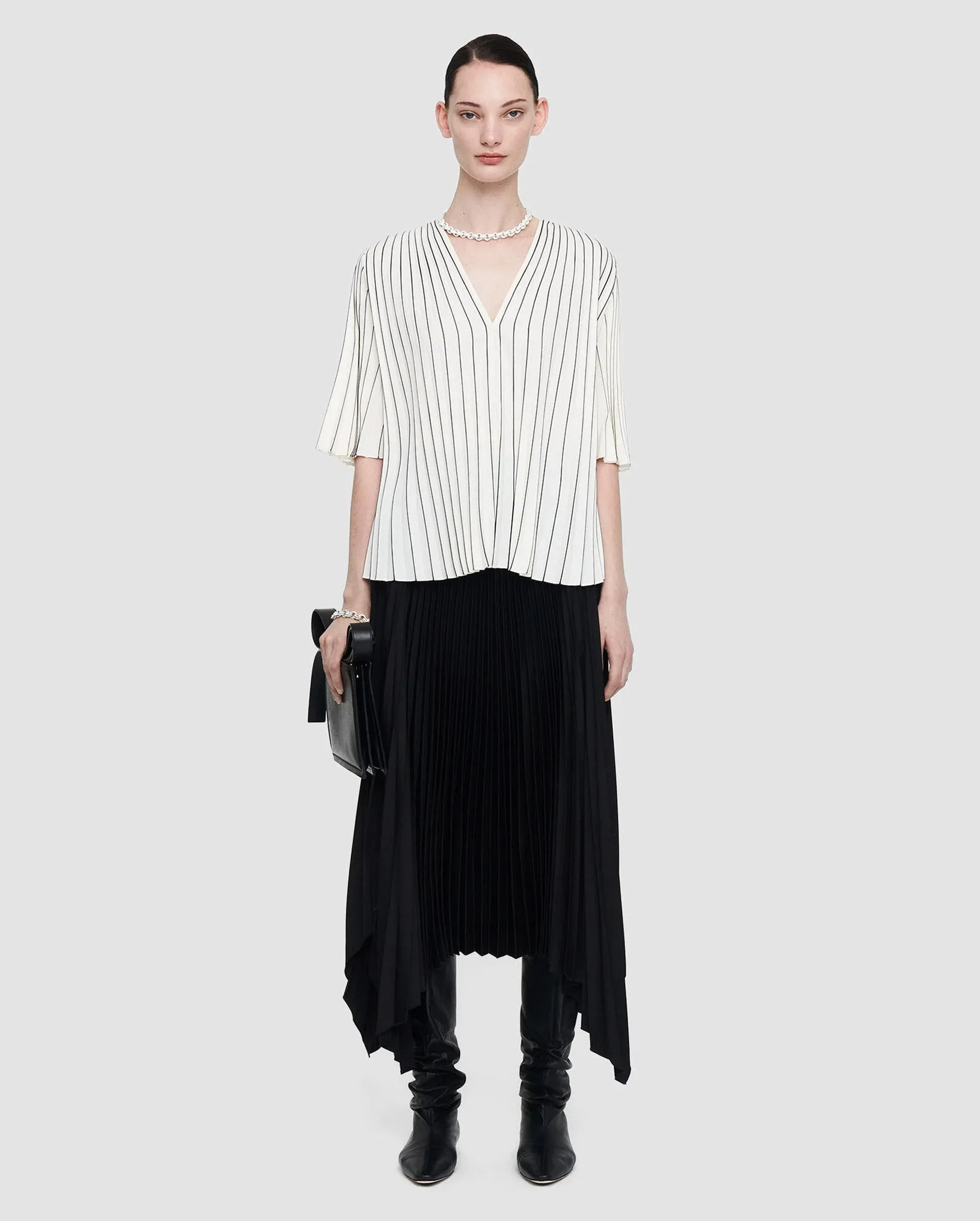 PELLIPAR BLOUSE / IVORY BLACK