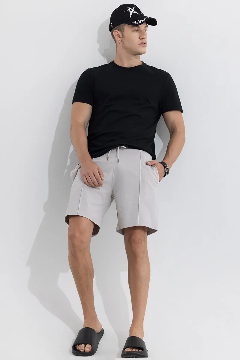 Pleated Grey Shorts