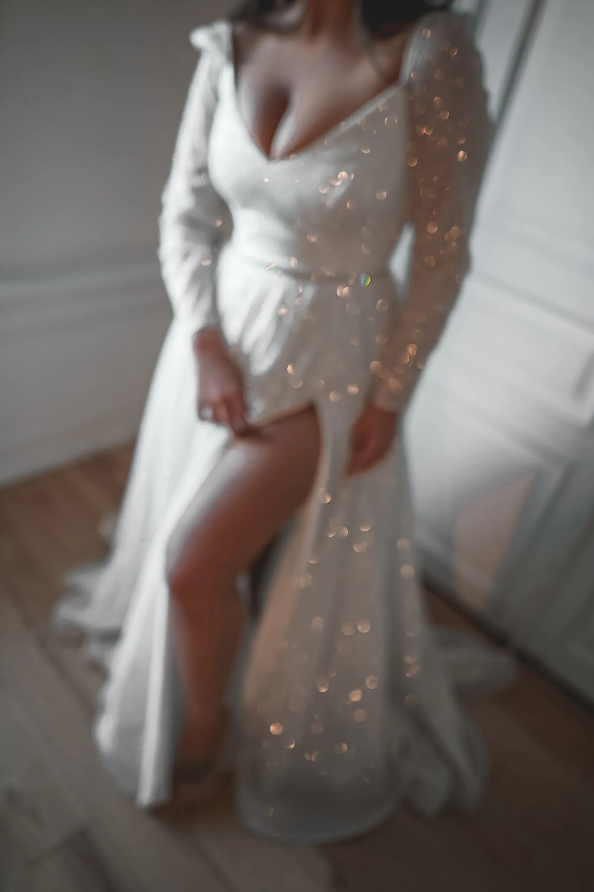 Plus Size Sparkly Wedding Dress Miranda