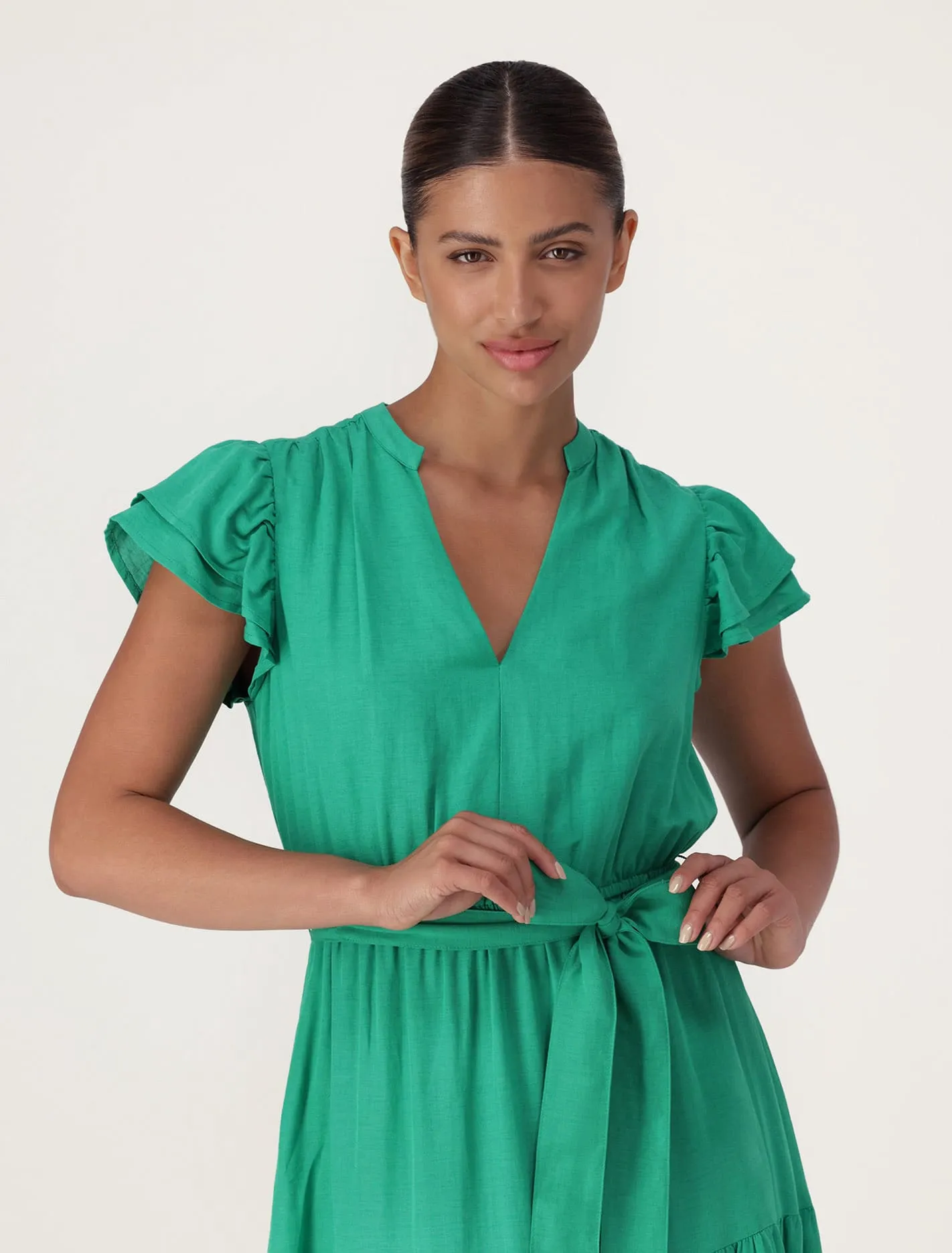 Ramona Tiered Shirt Midi Dress