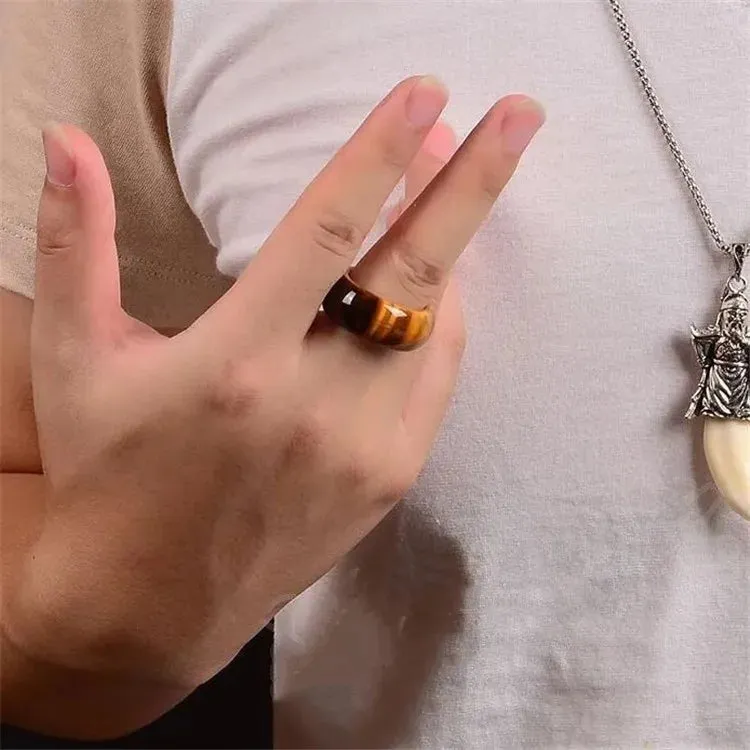 Real Tiger Eye Ring