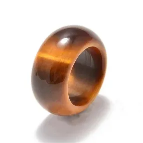 Real Tiger Eye Ring