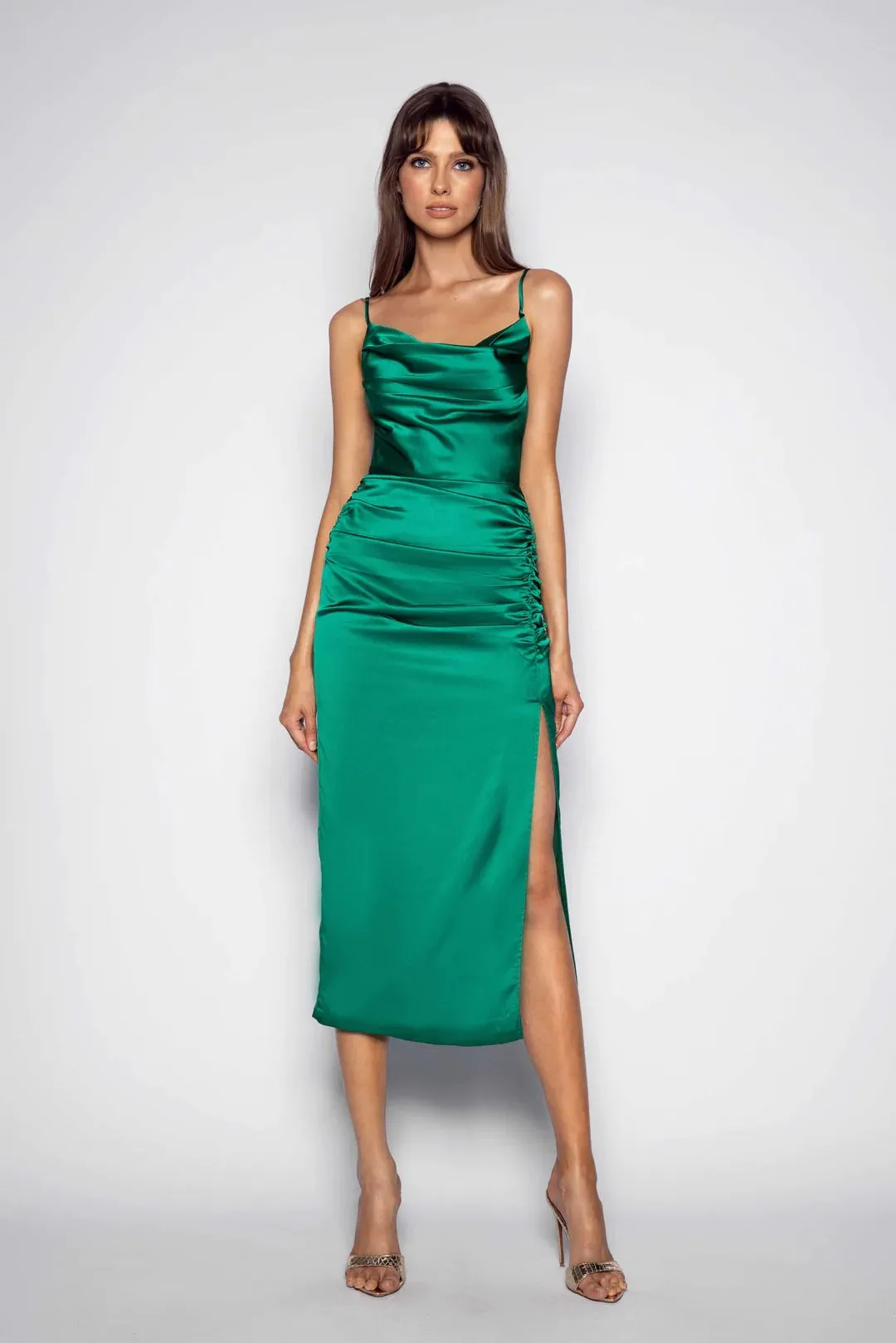 Shia Dress - Emerald Green