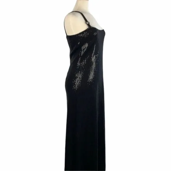 StJohnsBlack Sequin Evening Gown