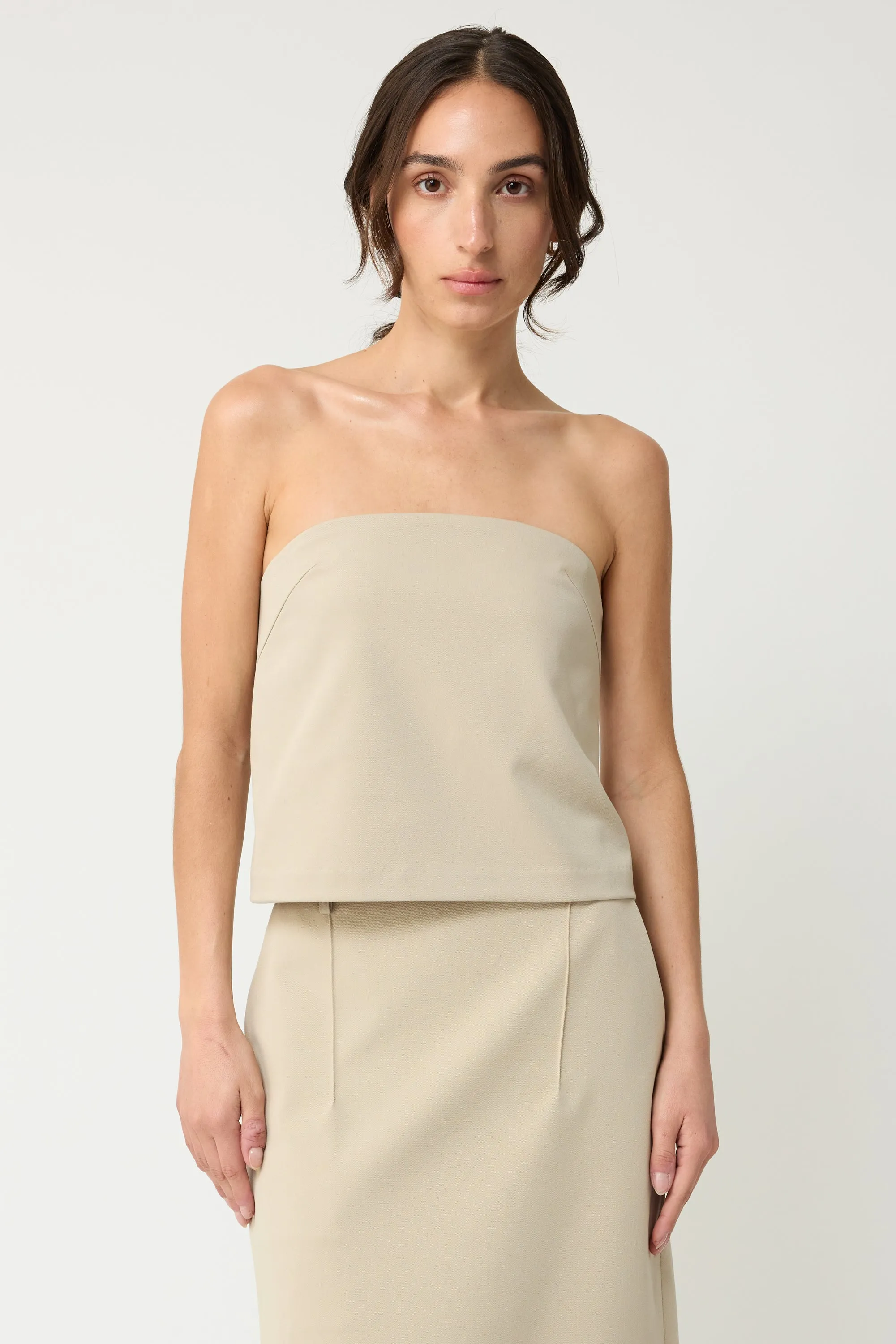 Strapless Tencel Top