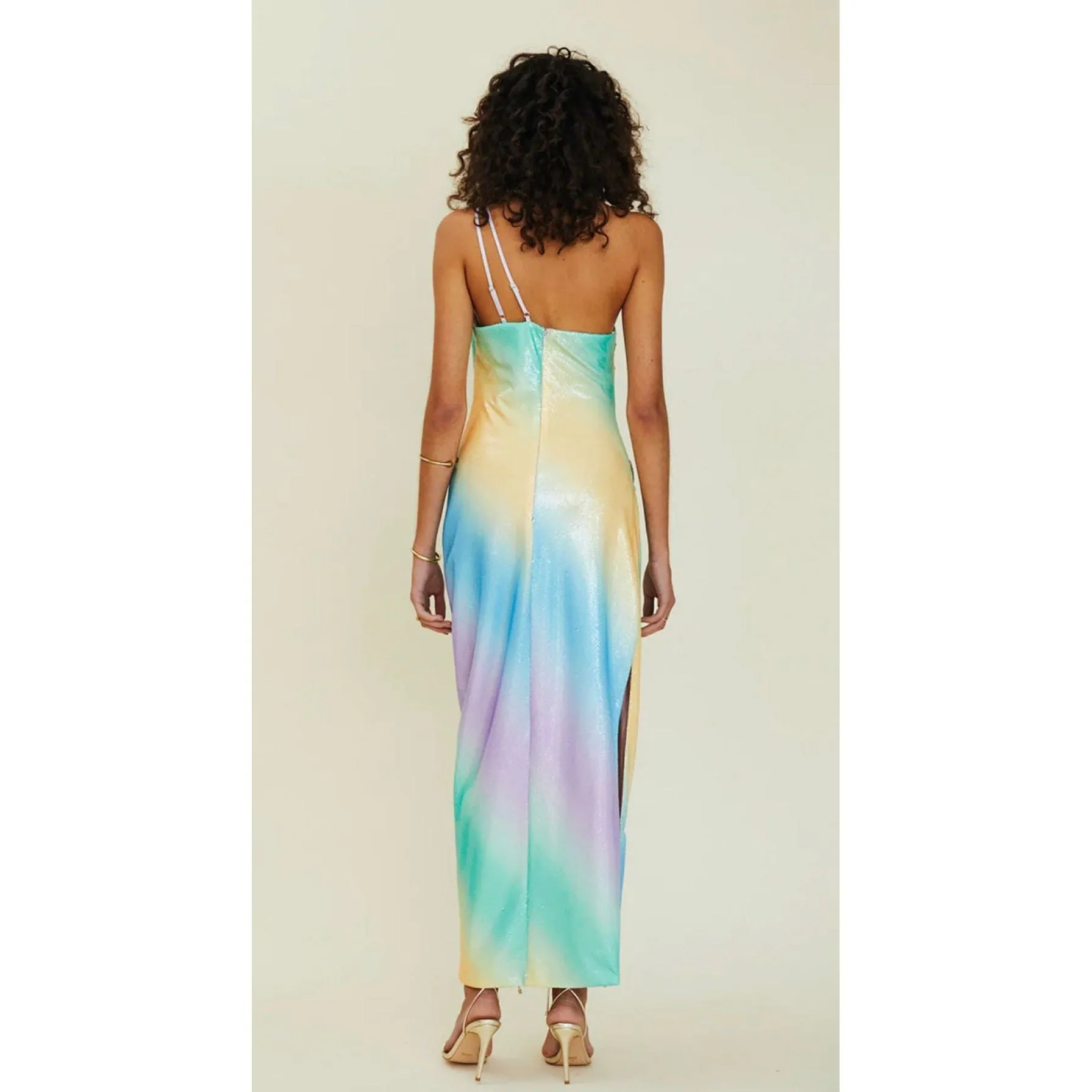 Suboo Ombre One Shoulder Split Maxi