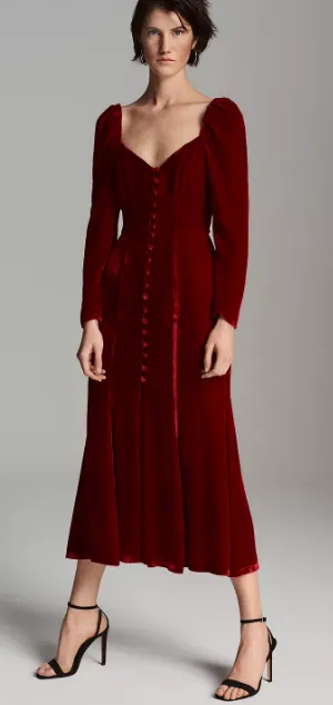 Sydney Silk Velvet Dress