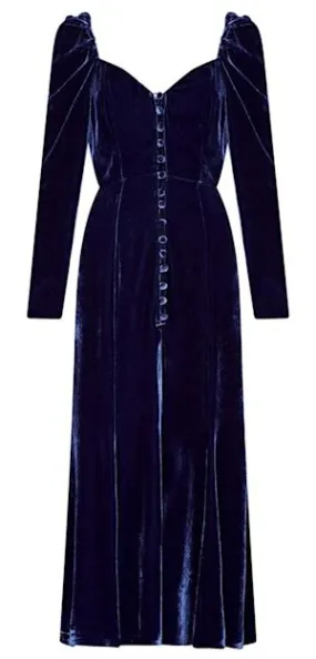 Sydney Silk Velvet Dress