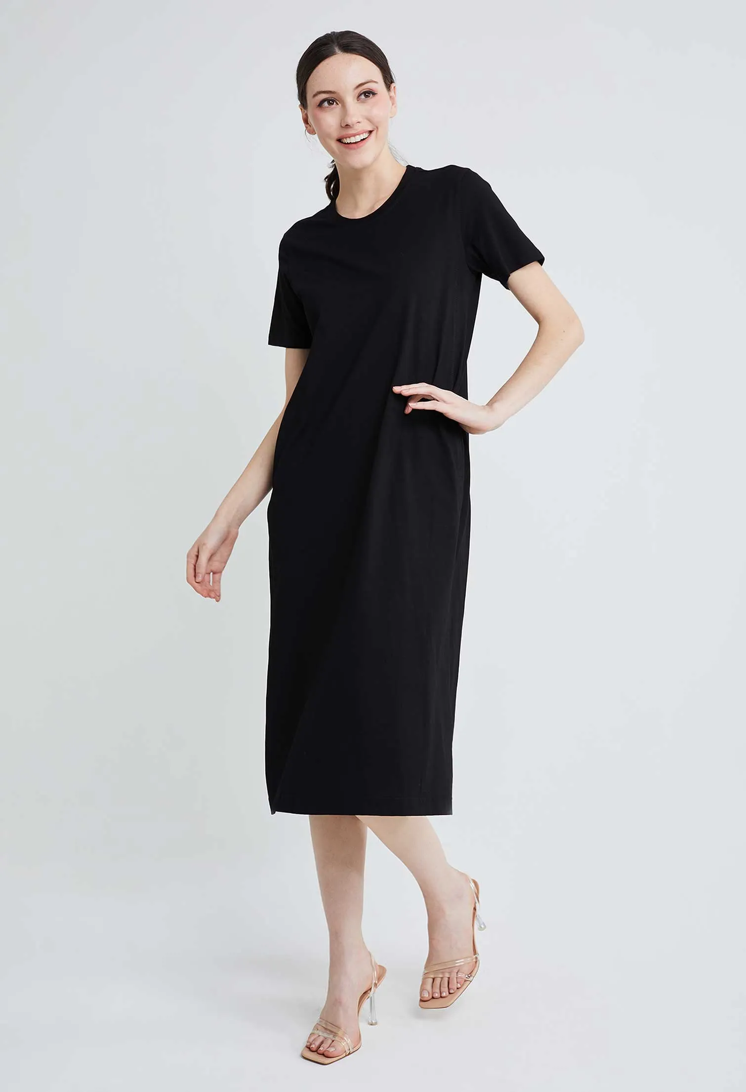 T-Shirt Shortsleeve Slip Dress