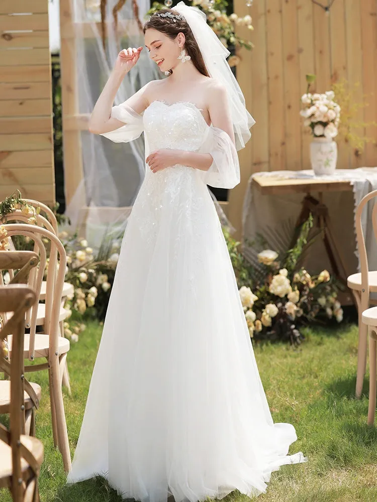 The Faire Wedding Bridal Strapless Tube Gown