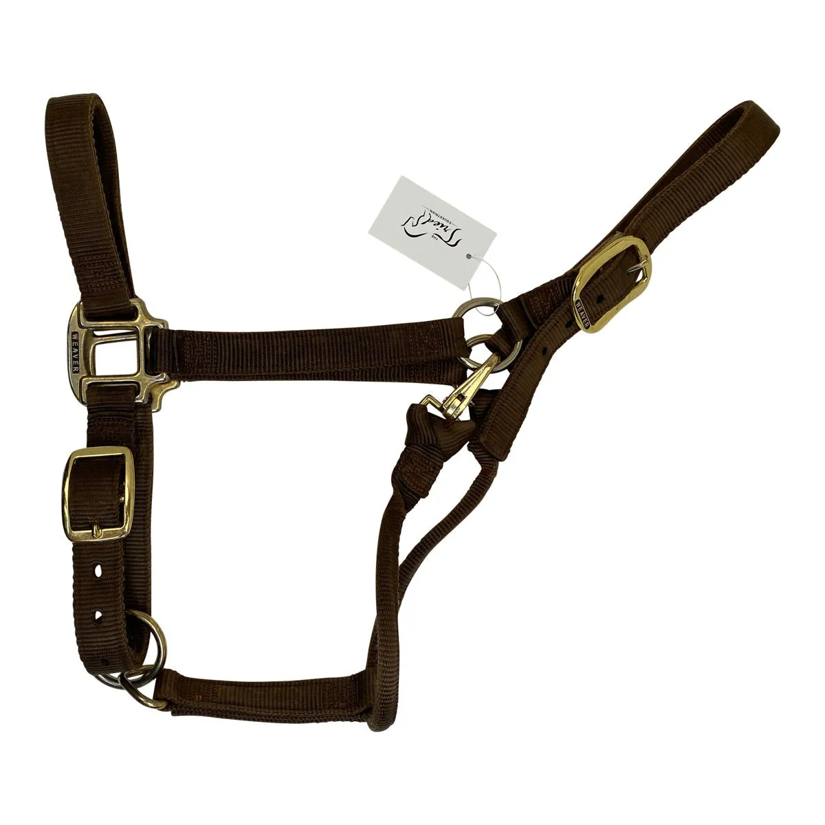 Weaver Leather Original Adjustable Nylon Halter in Brown - Oversize